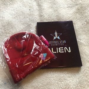 Jeffree star alien palette, hat and mini lip